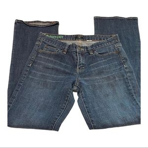 J crew bootcut jeans with some light stains on one leg area. Very hard to see.